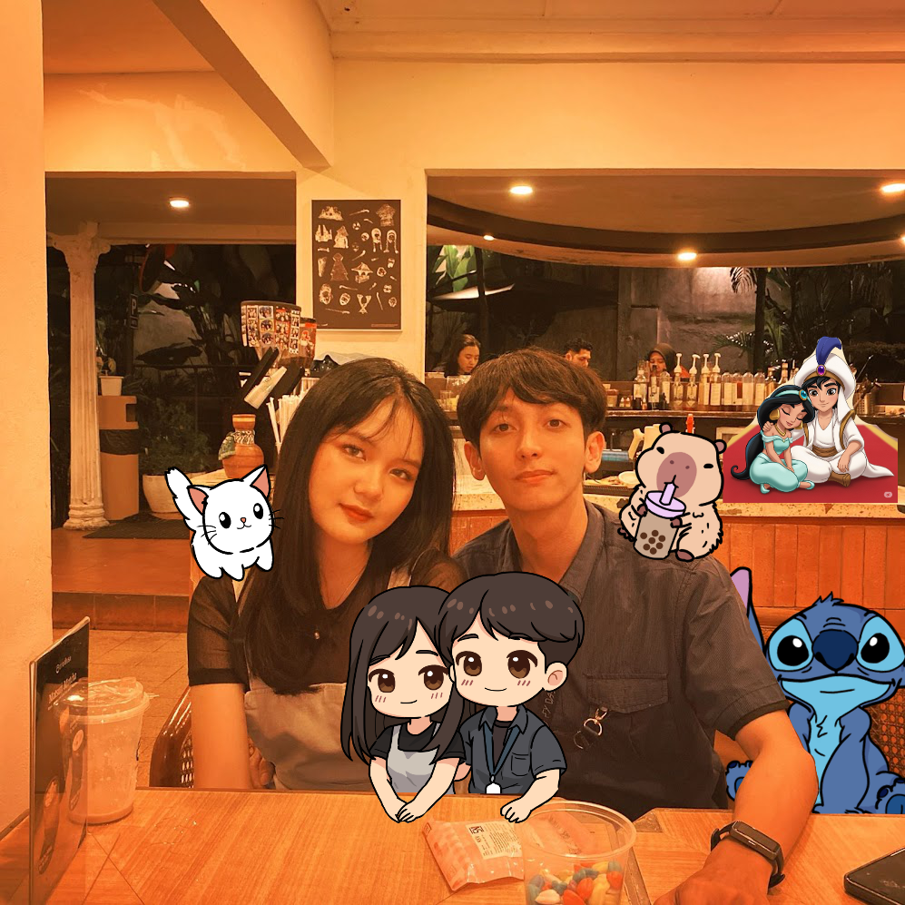 Our second photo together